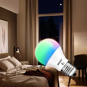 Умные LED-лампы (Smart Bulbs): дистанционное управление цветом (RGBW) и яркостью через сеть Wi-Fi для создания комфортных и энергосберегающих вечерних сценариев