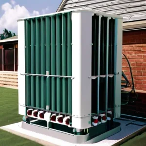 Геотермальное охлаждение зданий (Пассивное кондиционирование Free Cooling): прокачка теплоносителя через грунтовые скважинные теплообменники жарким летом