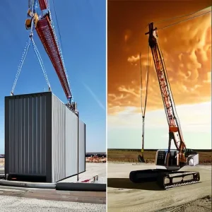 Гравитационные механические накопители энергии (Energy Vault): запасание излишков генерации СЭС путем поднятия многотонных бетонных блоков кранами