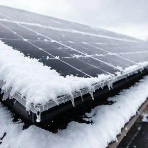 Фото по теме: Почему снег не сползает с установленных панелей сам